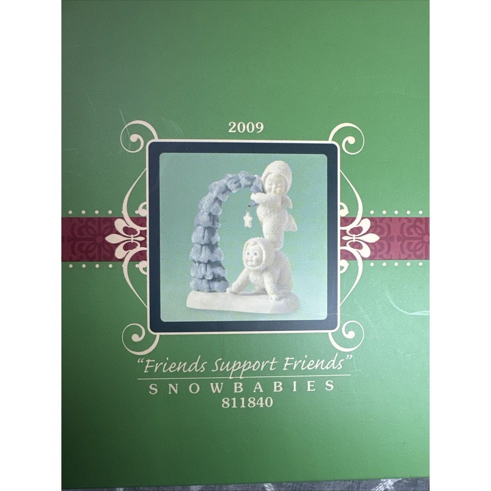 Department 56 Snowbabies Collection Friends Support Friends 2009 New in Box